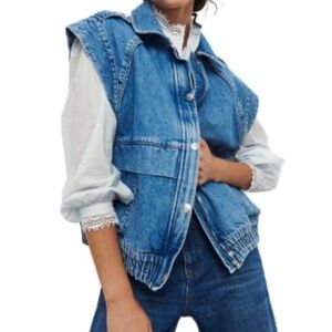 ba&sh Ruben Sleeveless Jean Jacket